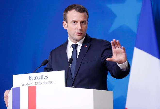 Tống thống Macron kêu gọi phát triển tiếng Pháp hơn nữa trong EU ảnh 1
