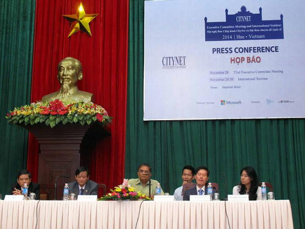 Họp báo về Hội nghị CityNet 2014 tại thành phố Huế ảnh 1