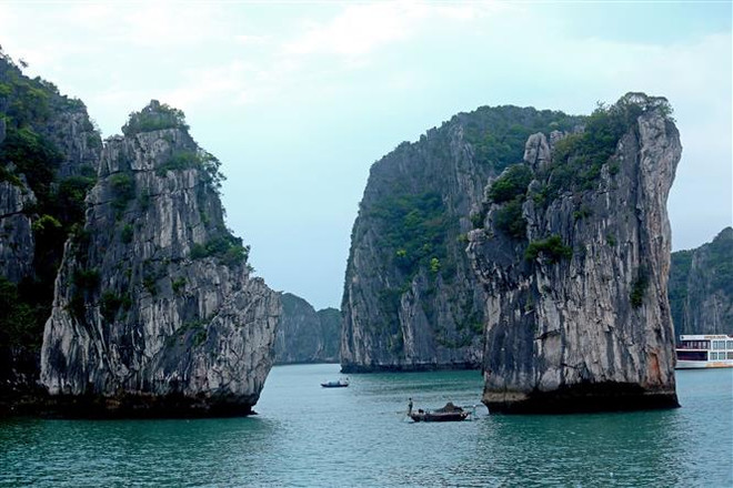 Va chạm với sà lan, tàu du lịch bị chìm trên vịnh Hạ Long ảnh 1