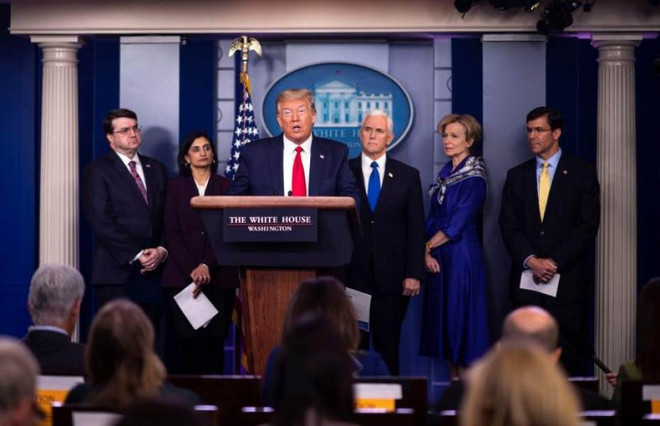 Tổng thống Mỹ Donald Trump bị chỉ trích vì sử dụng cụm từ 'virus Trung Quốc.' (Nguồn: EFE/EPA) Quan chức WHO lên án cách sử dụng ngôn ngữ kỳ thị để nói về COVID-19 ảnh 2