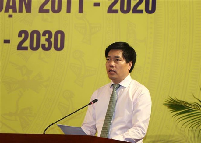 Ông Phạm Minh Hùng, Chánh Văn phòng Ban Chỉ đạo cải cách hành chính của Chính phủ, phát biểu tại Hội thảo. (Ảnh: Trần Xuân Tình/TTXVN) Mục tiêu đưa Việt Nam vào nhóm 50 nước dẫn đầu về Chính phủ điện tử ảnh 2