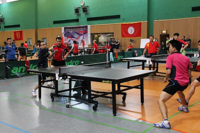 Sôi động "Giải bóng bàn thân thiện Berlin 2016" của người Việt tại Đức ảnh 1