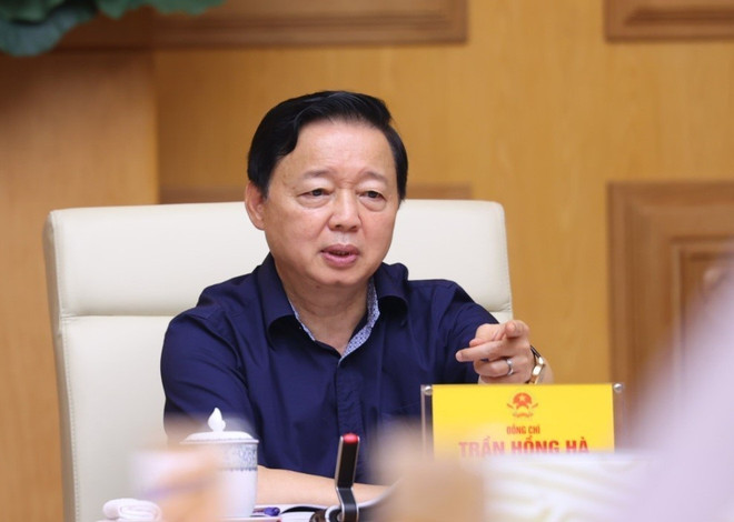Phó Thủ tướng Trần Hồng Hà phát biểu chỉ đạo. (Ảnh: Văn Điệp/TTXVN) TTXVN_1706Phothutuong2.jpg