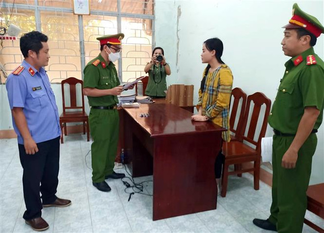 Bình Thuận: Khởi tố, bắt tạm giam "Tina Dương" Ninh Thị Vân Anh ảnh 1