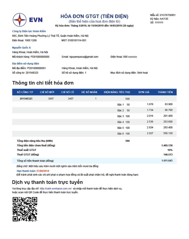 Phát động bình chọn mẫu hóa đơn tiền điện mới dễ kiểm tra, giám sát ảnh 2