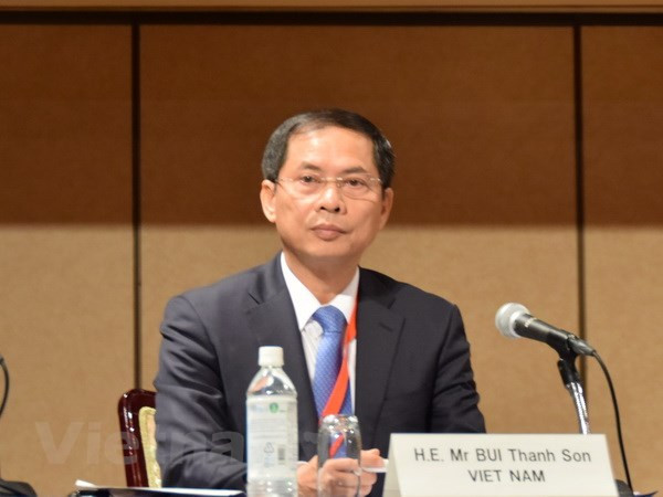 Thứ trưởng thường trực Bộ Ngoại giao Bùi Thanh Sơn. (Ảnh: Nguyễn Tuyến/Vietnam+) Việt Nam-Panama tăng cường mối quan hệ hữu nghị và hợp tác ảnh 1