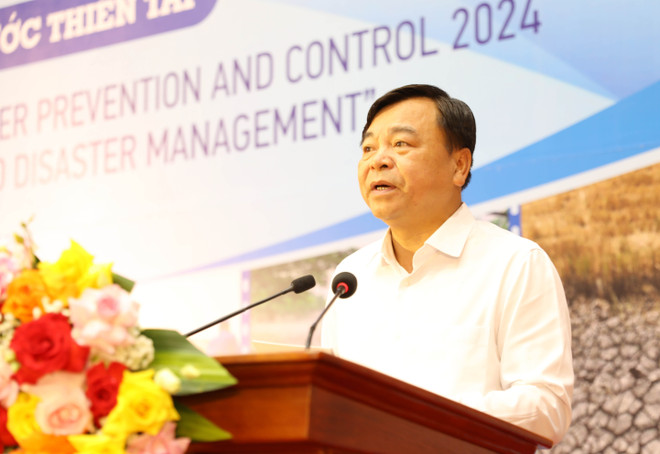 Thứ trưởng Bộ Nông nghiệp và Phát triển Nông thôn Nguyễn Hoàng Hiệp phát biểu tại buổi lễ. (Ảnh: Tạ Toàn/TTXVN) TTXVN_1805ThutruongBonongnghiep.jpg