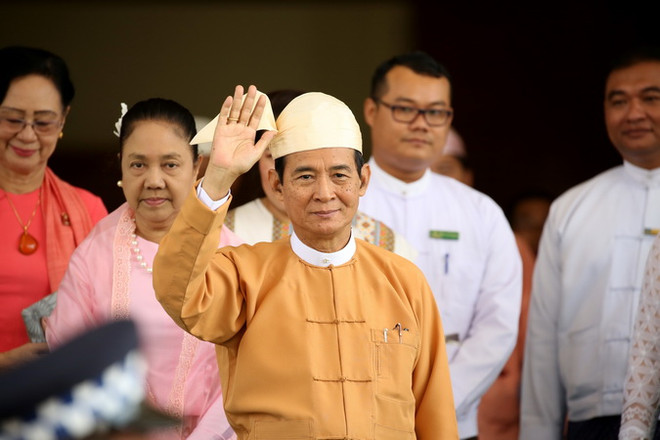 Tân Tổng thống Myanmar U Win Myint. (Nguồn: THX/TTXVN) Tân Tổng thống Myanmar cam kết thúc đẩy đất nước phát triển ảnh 1