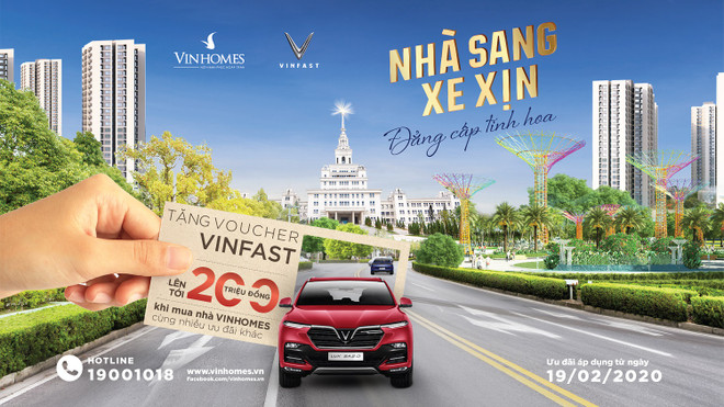 Nhà sang, xe xịn - đẳng cấp tinh hoa” là chương trình tri ân đặc biệt, khẳng định những ưu đãi riêng có của hệ sinh thái Vingroup. Mua nhà Vinhomes tặng voucher xe VinFast lên tới 200 triệu đồng ảnh 1