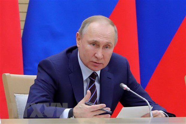 Tổng thống Nga Vladimir Putin. (Nguồn: AFP/TTXVN) Thông điệp ngoại giao của Tổng thống Nga với bối cảnh bất ổn thế giới ảnh 1