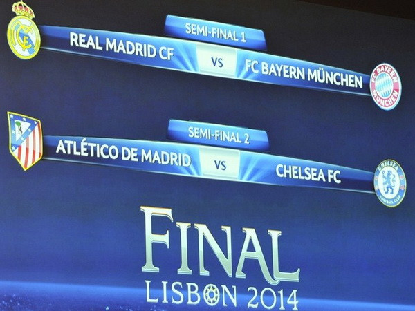 Real "đại chiến" Bayern, Atletico đối đầu Chelsea ảnh 1
