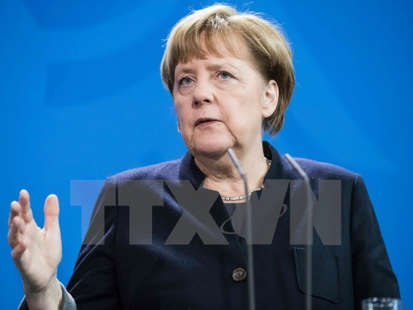 Thủ tướng Đức Angela Merkel. (Nguồn: AFP/TTXVN) Đảng bảo thủ của Thủ tướng Merkel nhận được sự ủng hộ cao nhất ảnh 1