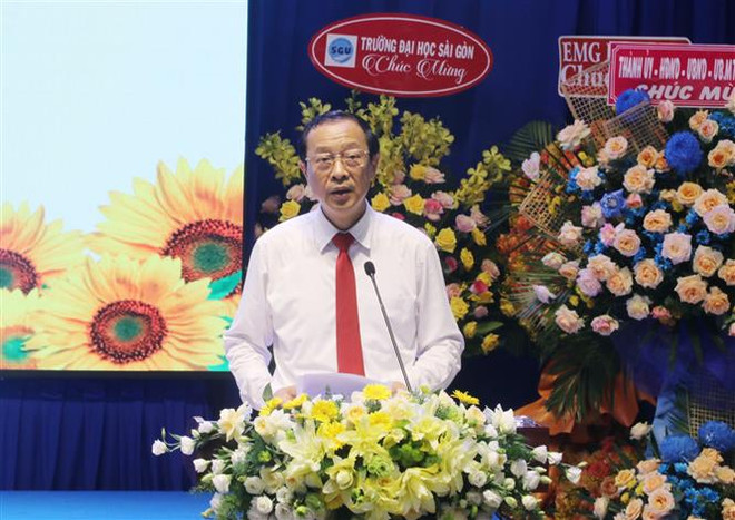 Thứ trưởng Bộ Giáo dục và Đào tạo Phạm Ngọc Thưởng phát biểu tại Hội nghị. (Ảnh: Thu Hương/TTXVN) TP.HCM nâng cao chất lượng, hiệu quả công tác giáo dục và đào tạo ảnh 2