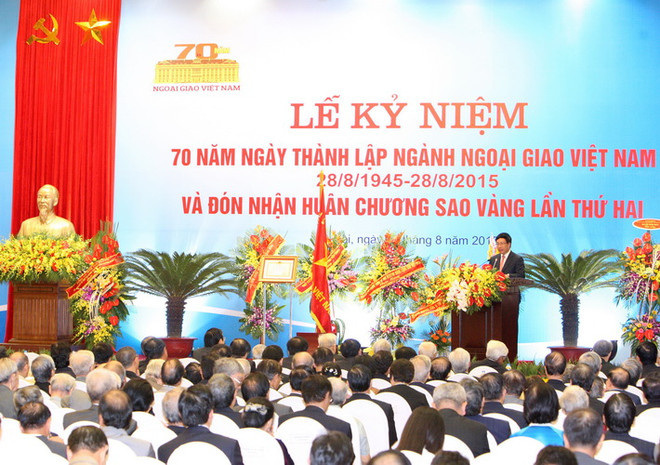 Nga, Lào gửi điện mừng nhân 70 năm ngành Ngoại giao Việt Nam ảnh 1