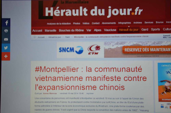 Tuần hành tại Pháp yêu cầu Trung Quốc rút giàn khoan ảnh 5