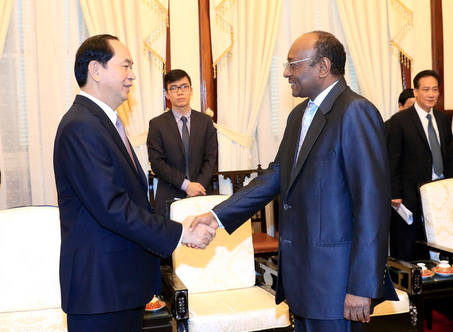 Chủ tịch nước Trần Đại Quang tiếp Đại sứ Cộng hòa Sudan chào từ biệt ảnh 1