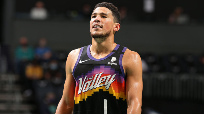 Tuyển thủ bóng rổ Devin Booker. (Nguồn: NBA) Đội tuyển bóng rổ Mỹ chào đón sự trở lại của các ngôi sao ảnh 1
