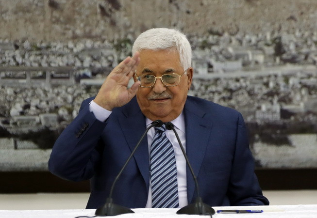 Tổng thống Palestine Mahmoud Abbas tại cuộc họp ở thành phố Ramallah, Bờ Tây ngày 25/9. (Nguồn: AFP/TTXVN) Palestine đẩy nhanh tiến trình chuyển giao Dải Gaza ảnh 1