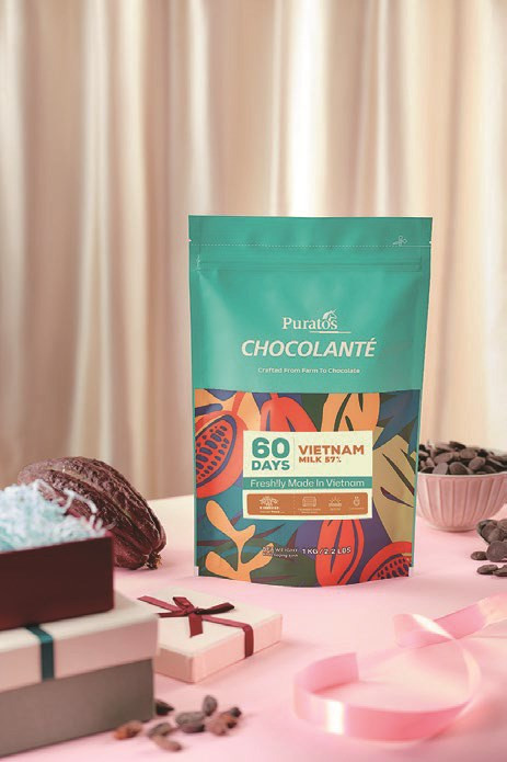 Sản phẩm Chocolanté 60DAYS Vietnam Dark 74%. (Nguồn: BNEWS) cacao-chocolate-4.jpg