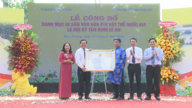 Phát huy giá trị Di sản Văn hóa Quốc gia Lễ hội Kỳ Yên Đình Dĩ An ảnh 2