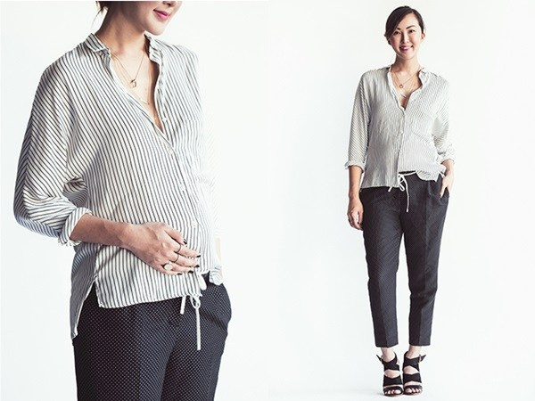 Cả tuần hoàn hảo với bí quyết phối đồ bầu của Chriselle Lim ảnh 1