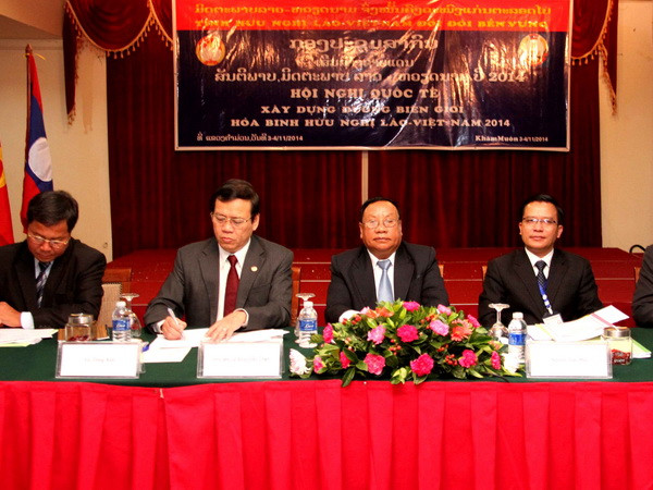 Khai mạc Hội nghị xây dựng biên giới Việt Nam và Lào 2014-2016 ảnh 1