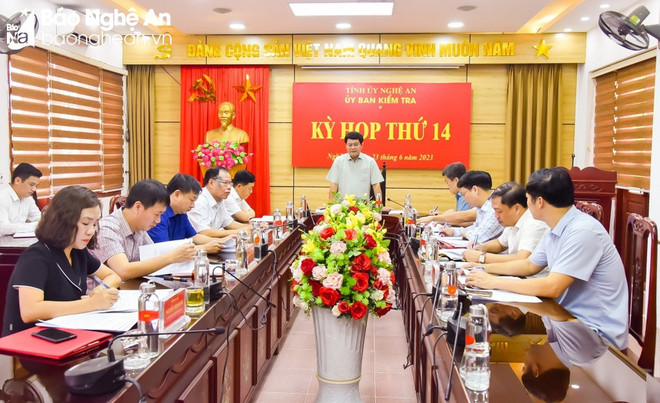 Nghệ An: Xem xét, thi hành kỷ luật một số tổ chức Đảng, đảng viên ảnh 1