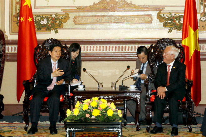 Lãnh đạo TP Hồ Chí Minh tiếp Bộ trưởng Bộ Công an Trung Quốc ảnh 1