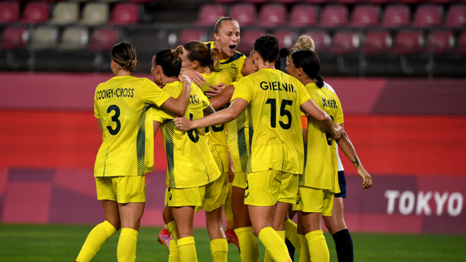 Australia lần đầu vào bán kết môn bóng đá nữ Olympic. (Nguồn: AFC) Bán kết bóng đá nữ Olympic Tokyo 2020: Mỹ-Canada, Australia-Thụy Điển ảnh 2
