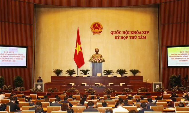 Quang cảnh Hội nghị. (Ảnh: Trọng Đức/TTXVN) Triển khai Nghị quyết về phát triển vùng dân tộc thiểu số và miền núi ảnh 1