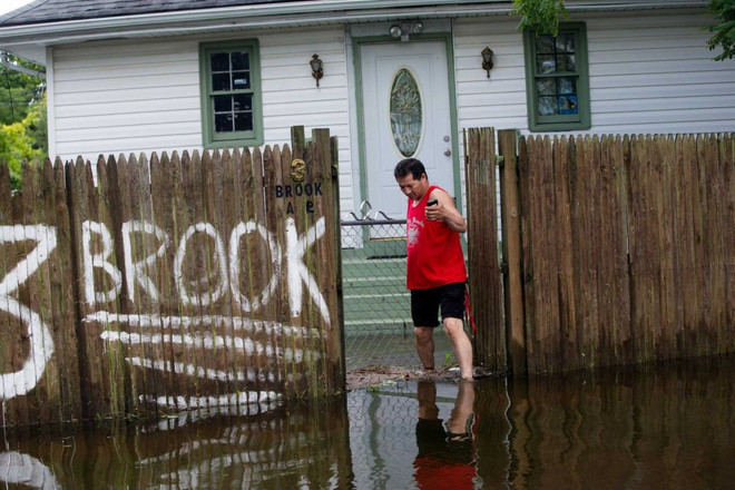 Chùm ảnh cảnh ngập lụt sau cơn mưa lớn kỷ lục tại nước Mỹ ảnh 3