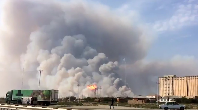 Kho vũ khí cháy nổ dữ dội gây nhiều thương vong tại Azerbaijan ảnh 1