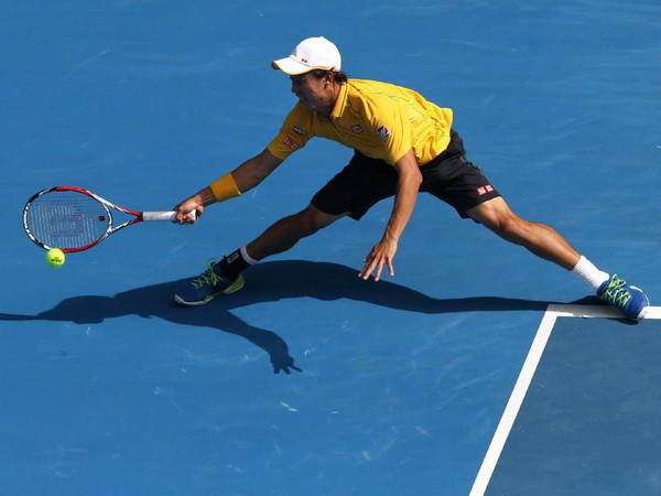 Kei Nishikori đã có một trận đấu tuyệt vời. (Nguồn: AP) Australian Open 2014: Nadal nhọc nhằn vượt ải Nishikori ảnh 2