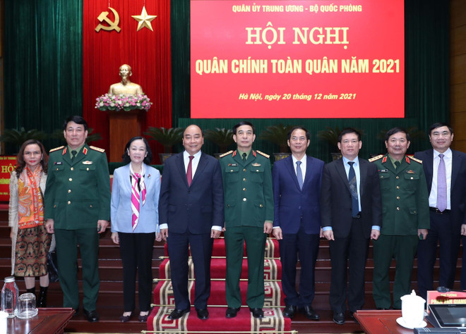 Chủ tịch nước dự Hội nghị Quân chính toàn quân năm 2021 ảnh 1