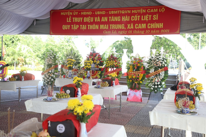 Quảng Trị: Tổ chức lễ truy điệu và an táng 10 hài cốt liệt sỹ ảnh 1