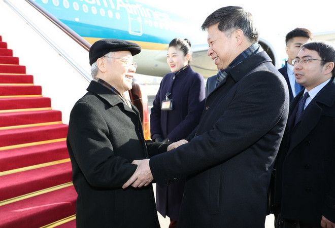 Tổng Bí thư Nguyễn Phú Trọng bắt đầu thăm chính thức Trung Quốc ảnh 1