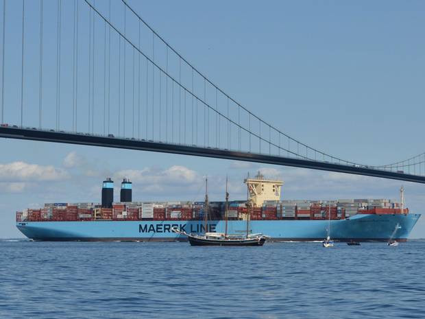 Một con tàu của Công ty vận tải biển Maersk Line. (Nguồn: AP) Iran cam kết đảm bảo tự do hàng hải sau vụ bắt tàu Maersk Tigris ảnh 1