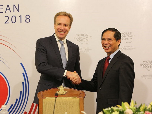 Cuộc họp lần thứ ba Ban Tổ chức Hội nghị WEF ASEAN năm 2018 ảnh 1