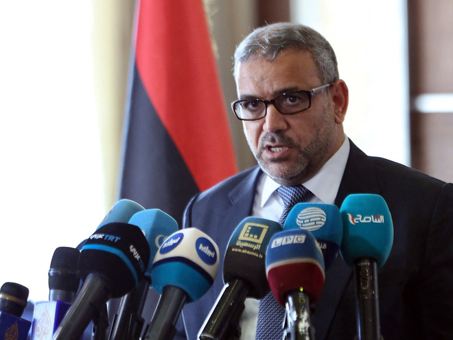 Ông Khalid Al-Mishri là ứng cử viên nổi bật nhất. (Ảnh: AFP/TTXVN) Hội đồng cấp cao Nhà nước Libya sẽ bầu lãnh đạo mới vào tuần tới ảnh 1