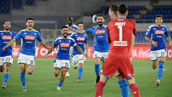 Hạ Juventus ở loạt sút luân lưu, Napoli vô địch Coppa Italia ảnh 1