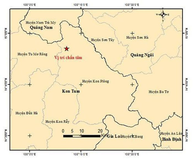Kon Tum: Huyện Kon Plông tiếp tục xảy ra động đất có độ lớn 3,6 ảnh 1