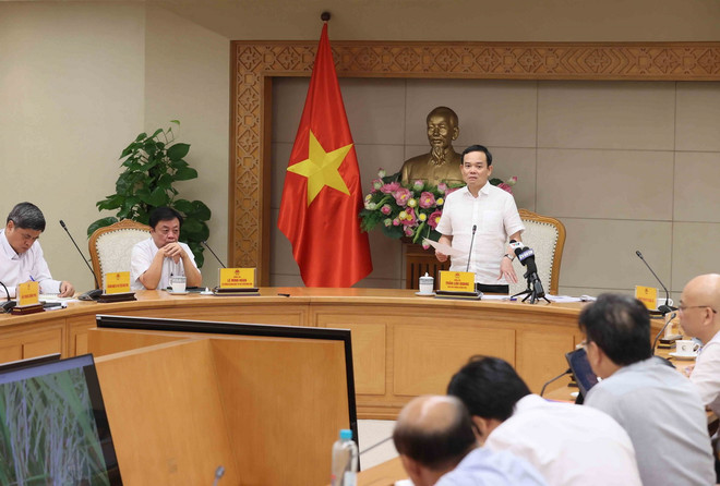 Phó Thủ tướng Trần Lưu Quang chủ trì họp triển khai Đề án 1 triệu ha lúa chuyên canh vùng Đồng bằng sông Cửu Long. (Ảnh: An Đăng/ TTXVN) TTXVN_1707tranluuquang3.jpg
