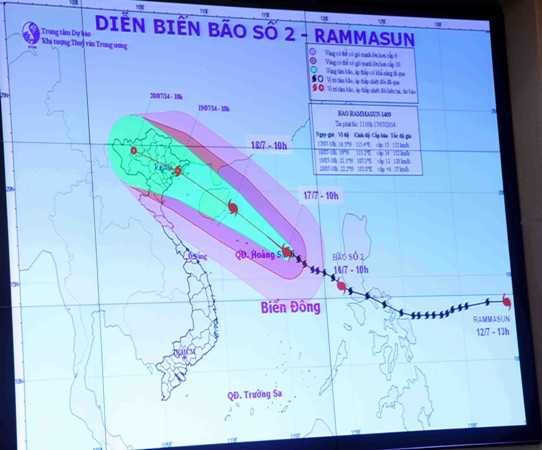 Bão Rammansun có khả năng mạnh thêm, sức gió giật tới cấp 16 ảnh 1