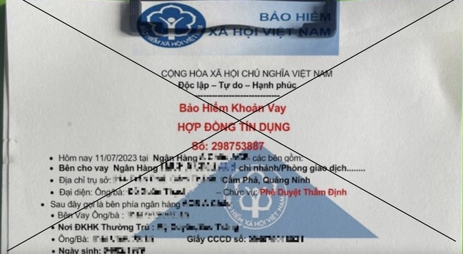 Xuất hiện văn bản giả mạo cơ quan BHXH Hà Nội về bảo hiểm khoản vay ảnh 1