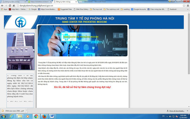 Đăng ký vắcxin qua mạng: Website "tê liệt" ngay từ trước giờ G ảnh 2