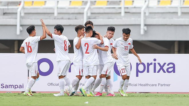 U20 Việt Nam không giành suất trực tiếp dự VCK U20 châu Á 2023. (Nguồn: VFF) Thua U20 Indonesia, U20 Việt Nam chưa hết cơ hội dự VCK U20 châu Á ảnh 1