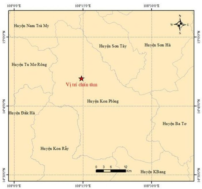 Kon Tum: Huyện Kon Plông xảy ra 4 trận động đất liên tiếp ảnh 1