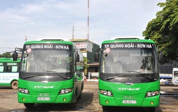 Quảng Ngãi đưa vào sử dụng xe buýt chạy trong nội thành ảnh 1