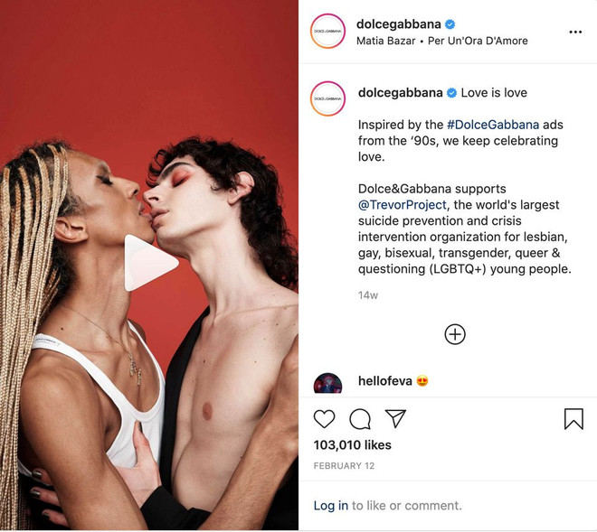 Công tố Nga cấm quảng cáo nụ hôn đồng giới của Dolce & Gabbana ảnh 1