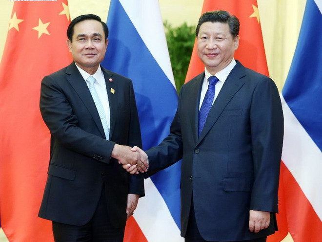 Chủ tịch Trung Quốc Tập Cận Bình tiếp Thủ tướng Thái Lan ảnh 1